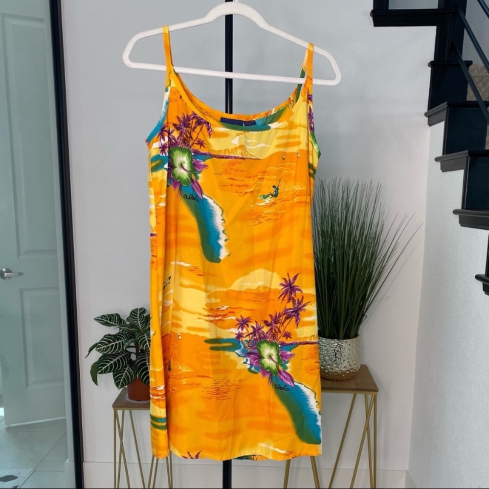 Yellow Tropical Dress from Hawaii